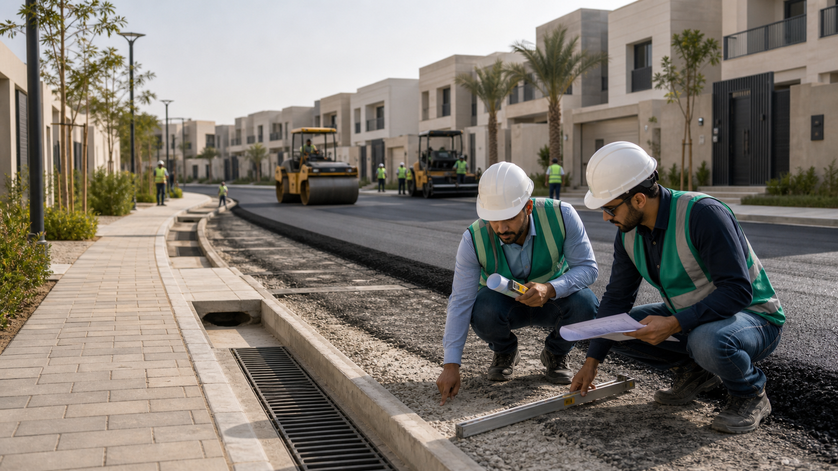 حلول هندسية للطرق الداخلية في المجمعات السكنية