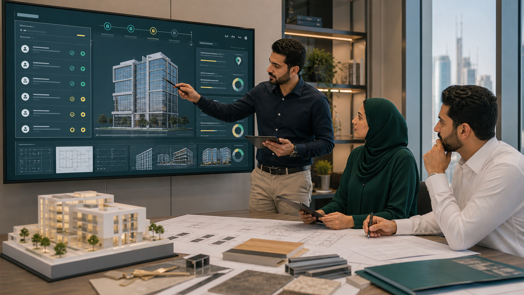 نموذج رقمي لمتابعة قرارات الاعتماد أثناء التصميم