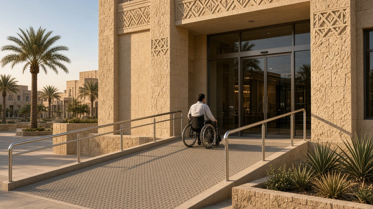 تصميم مداخل المباني لتسهيل وصول ذوي الإعاقة