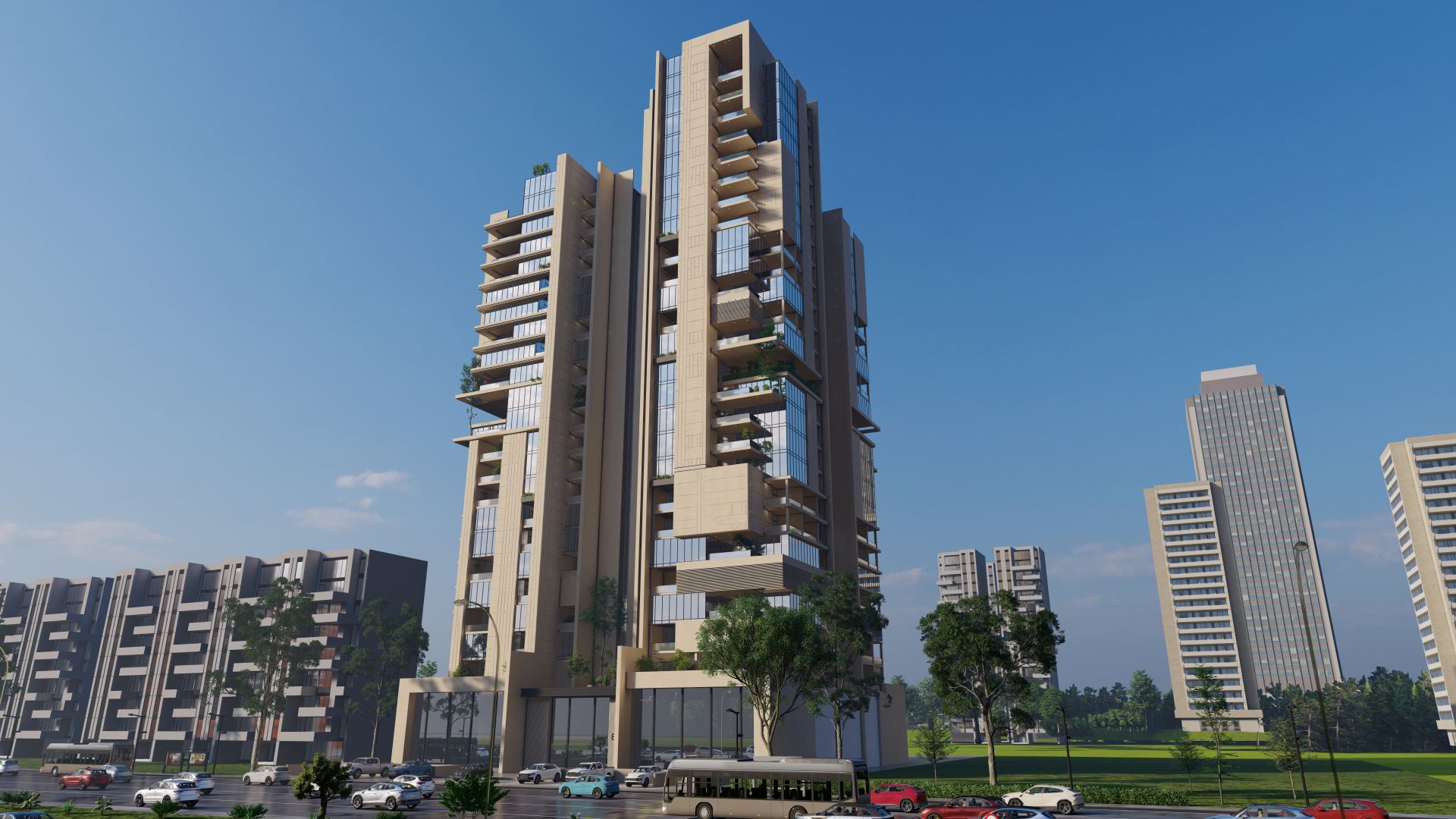Commercial residential tower